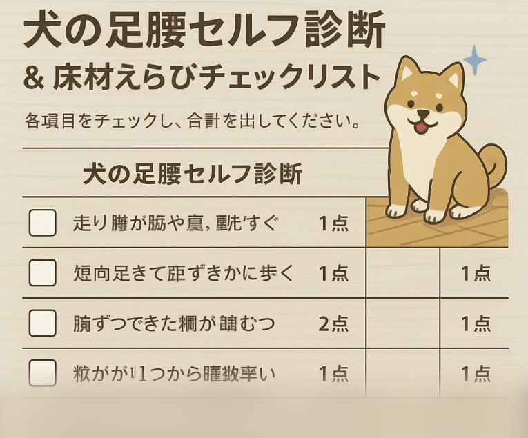 🐾 犬の足腰にやさしい床材リノベーションとは？